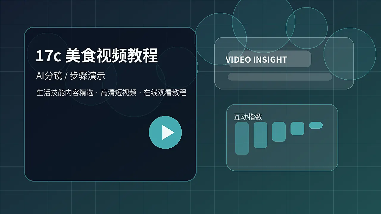 17c 17c美食视频教程：三步做出清爽早餐 封面